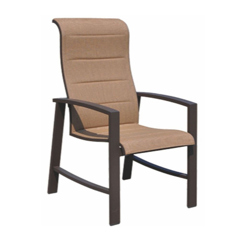 Courtyard Casual Santorini 7 Piece Mixed Dining Set 70" Rectangle Table with 2 Padded Swivel Sling Chairs and 4 Dining Chairs
