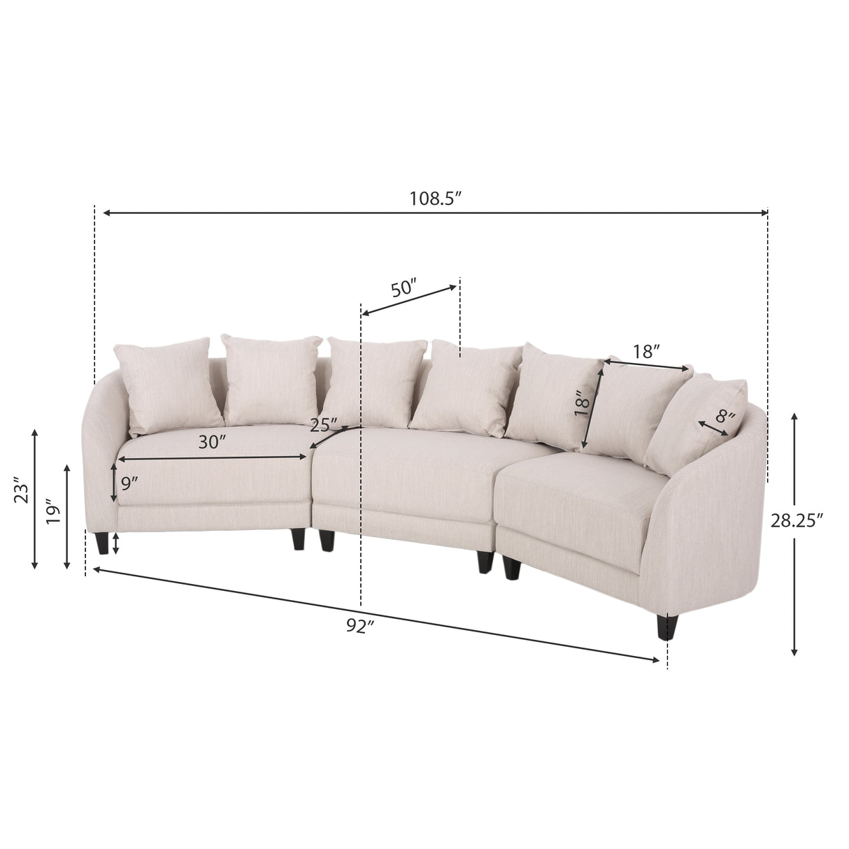 Covecrest Fabric Sofa by Christopher Knight Home