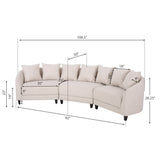 Covecrest Fabric Sofa by Christopher Knight Home