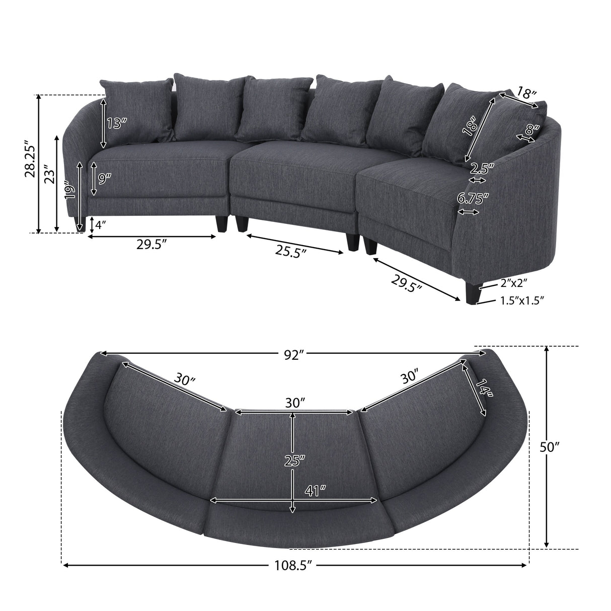 Covecrest Fabric Sofa by Christopher Knight Home