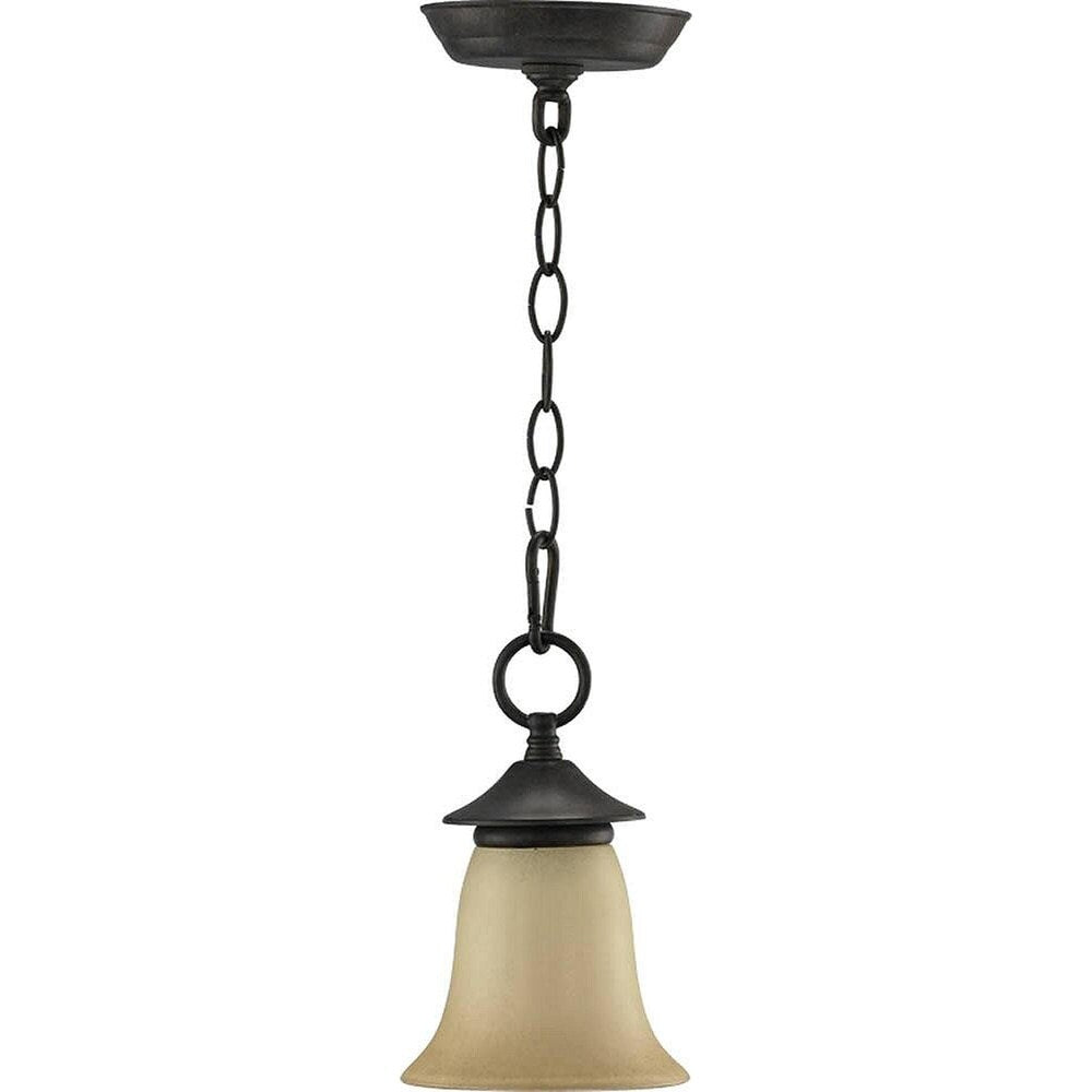 Coventry 1-Light Mini-Pendant Toasted Sienna Bronze Finish, Rustic Style, 100 watts max.