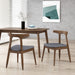 Cowen Upholstered Fabric and Rubberwood Dining Chairs (Set of 2) by Christopher Knight Home