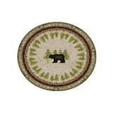 Cozy Cabin Birch Bear Washable Accent Rug