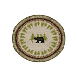 Cozy Cabin Birch Bear Washable Accent Rug