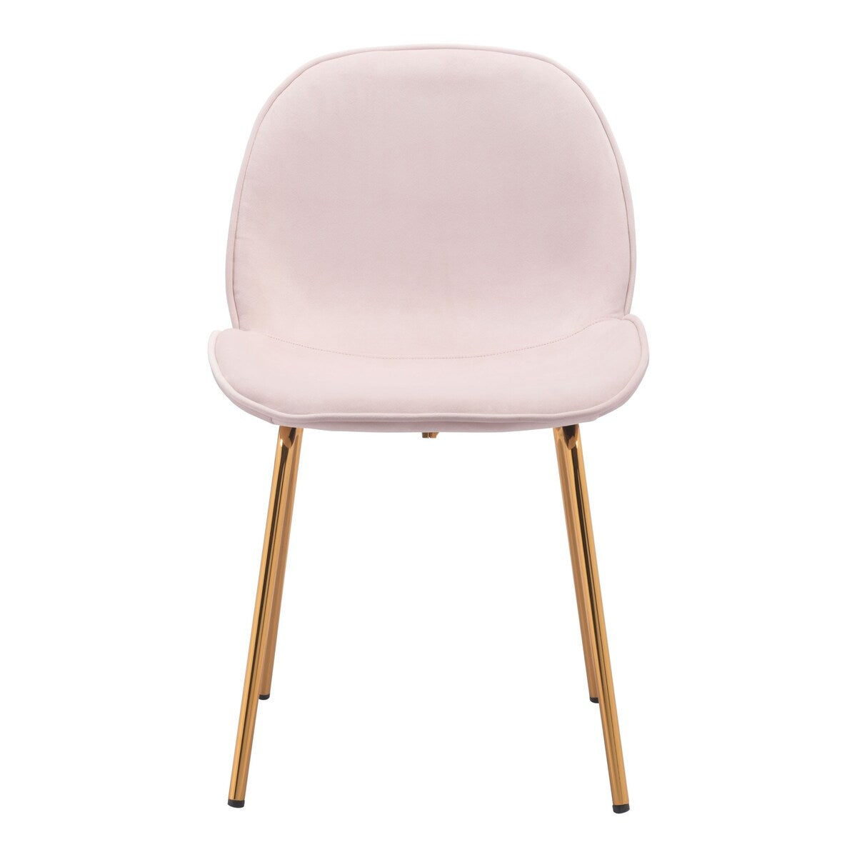 Cradle Rose Pink Velvet Side or Dining Chairs Set of 2 - 20.5"W x 22.4"D x 32.5"H