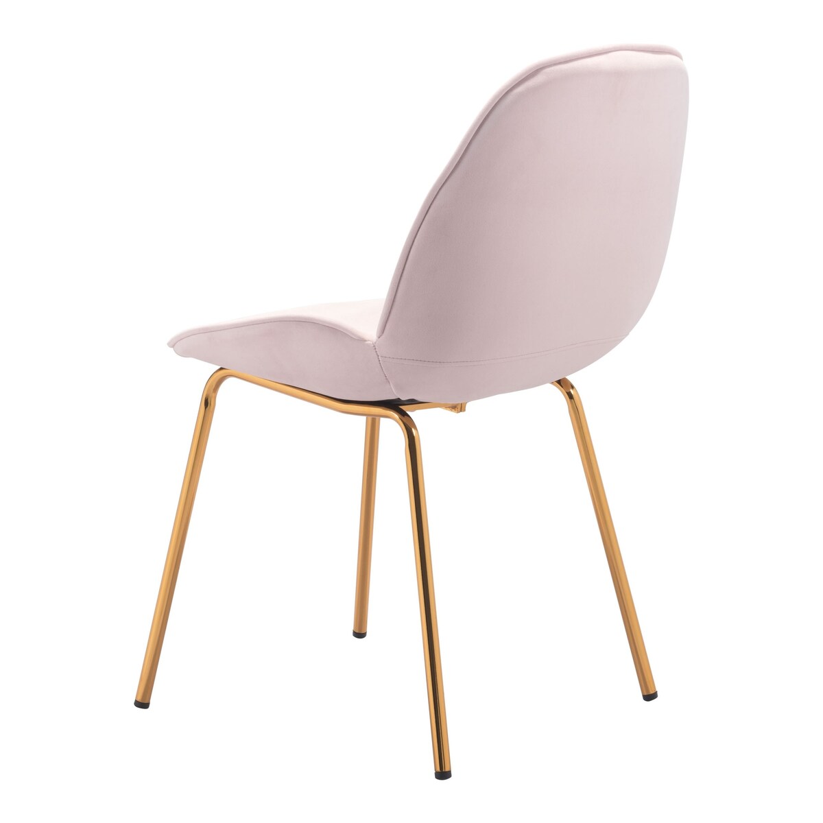 Cradle Rose Pink Velvet Side or Dining Chairs Set of 2 - 20.5"W x 22.4"D x 32.5"H