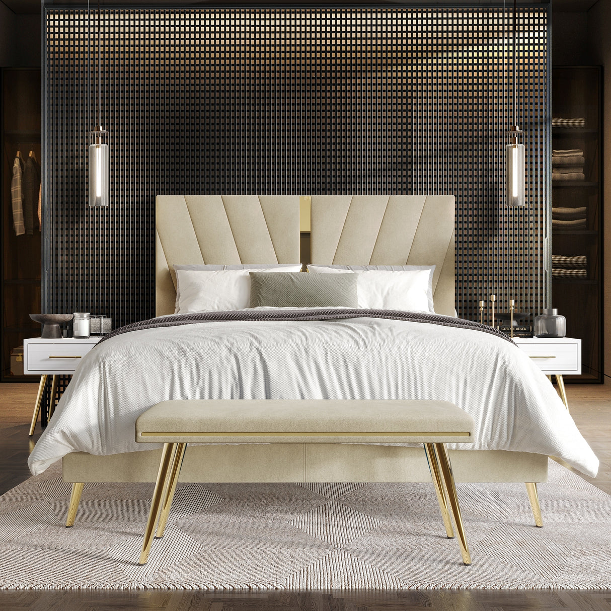 CraftPorch 4 Piece Contemporary Bedroom Set