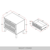 CraftPorch 4-pieces Mid-Century Modern Bedroom Set