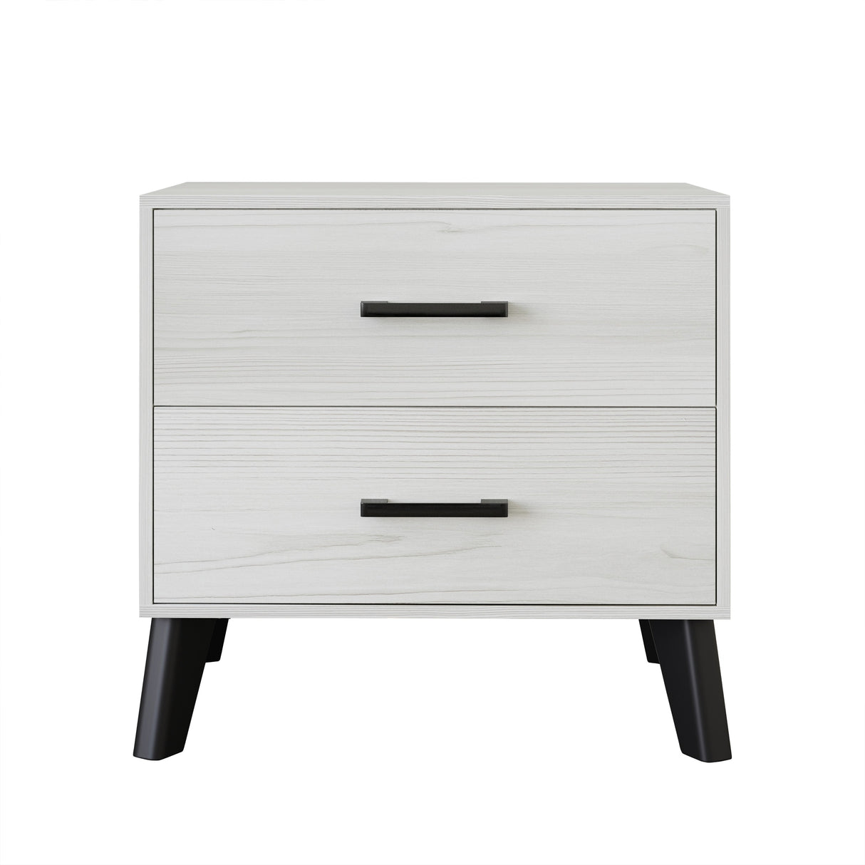 CraftPorch Classic Style 2-Drawers Wooden Nightstand