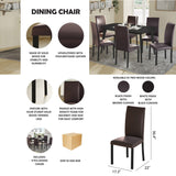 CraftPorch Classy Modern Dining Chairs (Set of 6)
