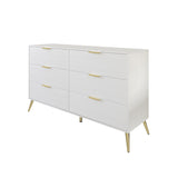 CraftPorch Contemporary 6-Drawers Wooden Dresser