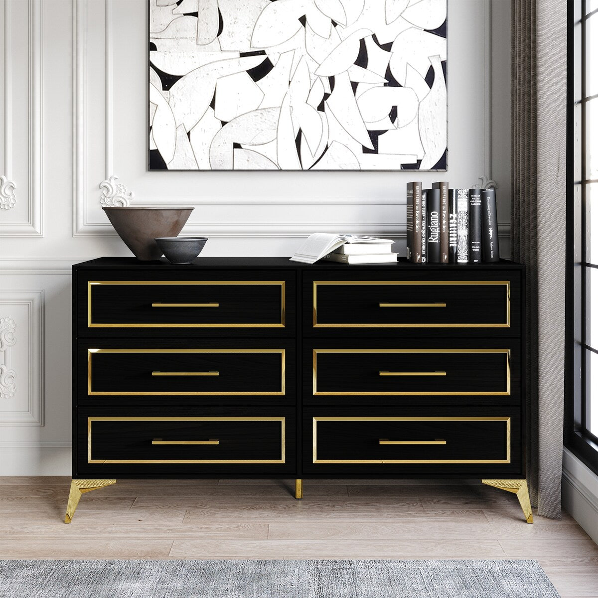 CraftPorch Contemporary Dresser with 6 Drawers