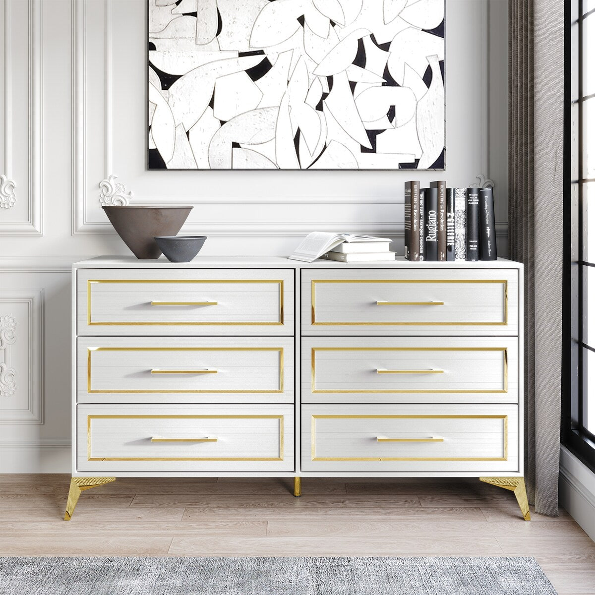 CraftPorch Contemporary Dresser with 6 Drawers