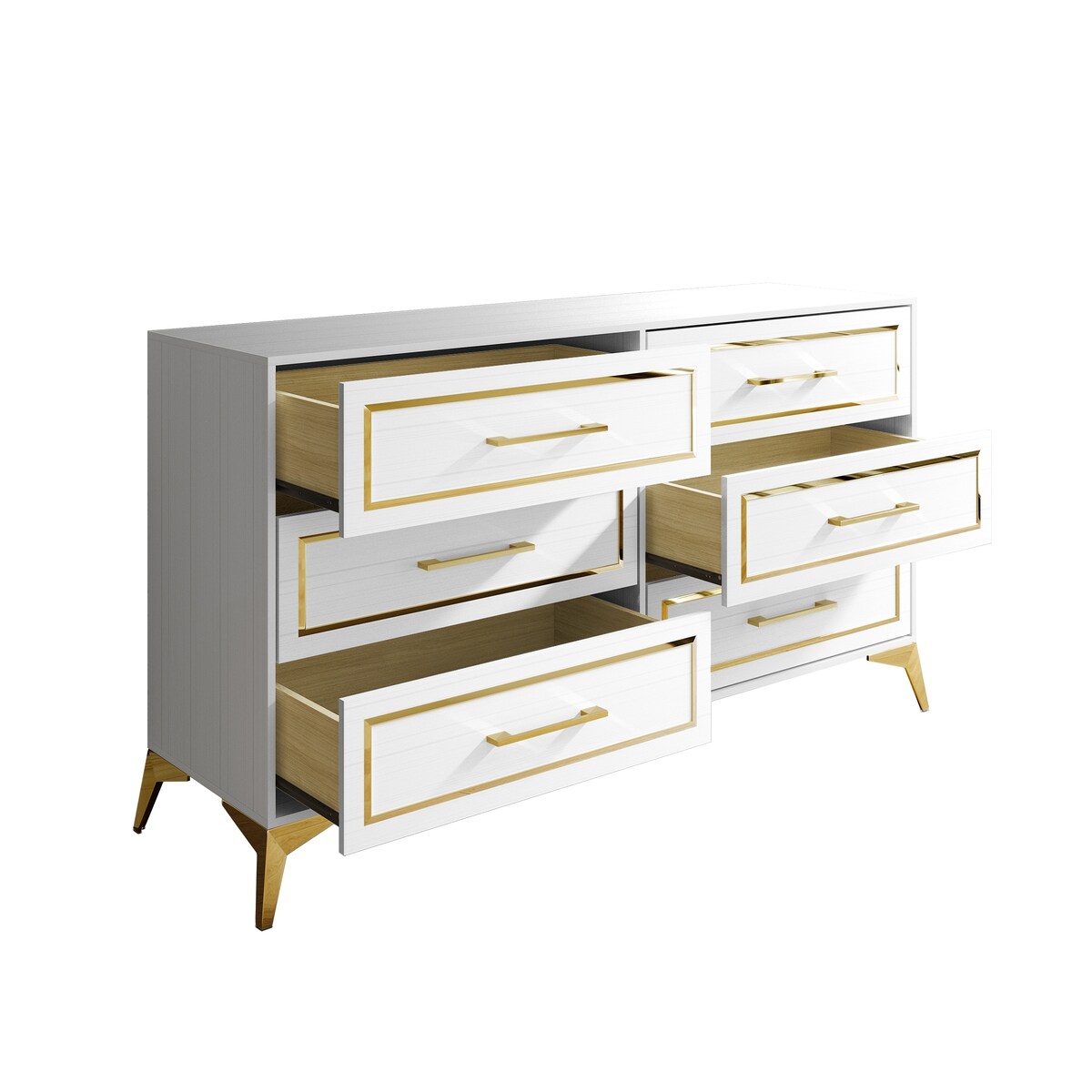 CraftPorch Contemporary Dresser with 6 Drawers