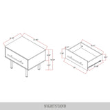 CraftPorch Mid-Century 3-pieces Wooden Bedroom Set