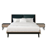 CraftPorch Mid-Century 3-pieces Wooden Bedroom Set