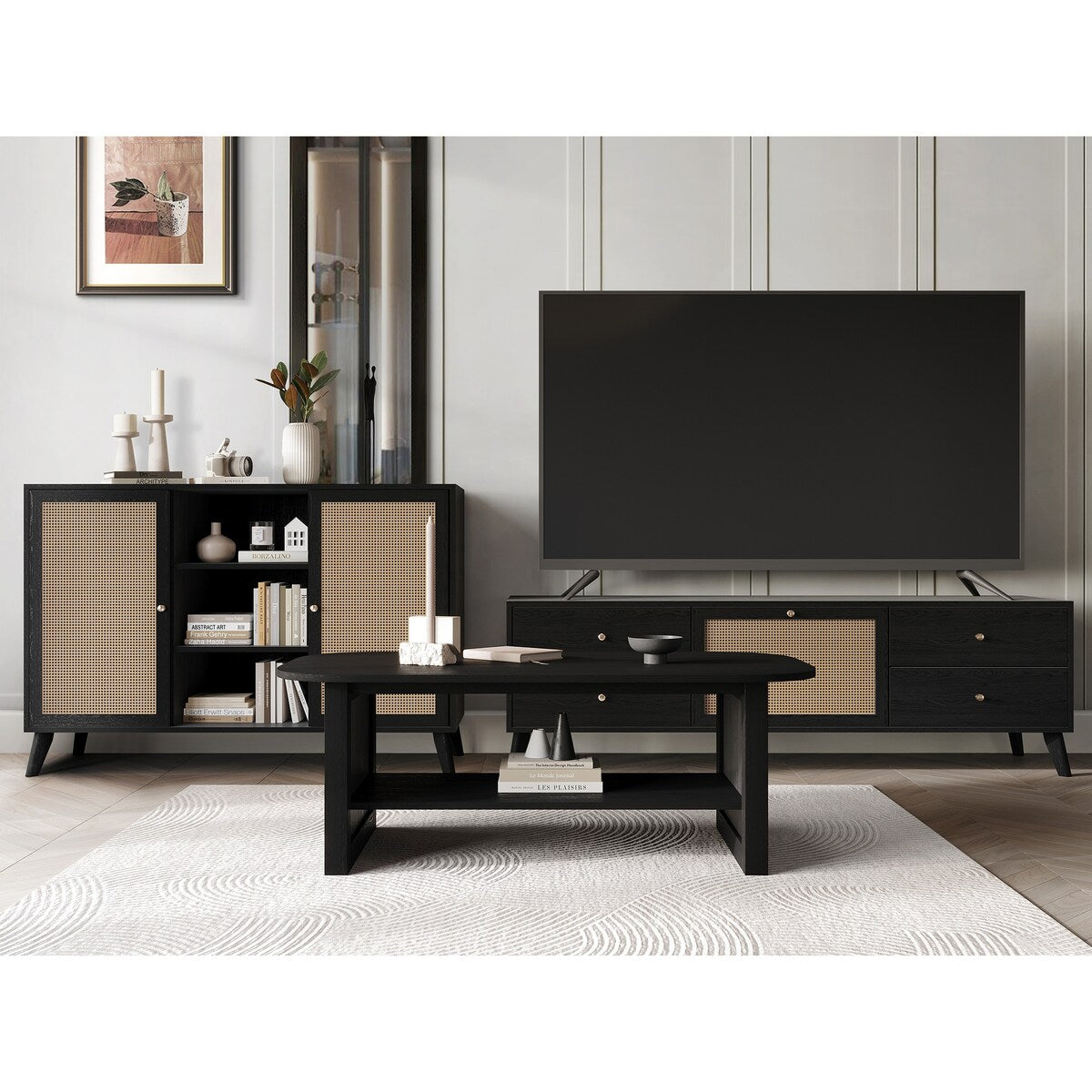 CraftPorch Mid-Century Modern 3-pieces Living Room Set