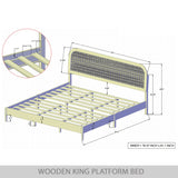 CraftPorch Mid-Century Modern Platform Bed