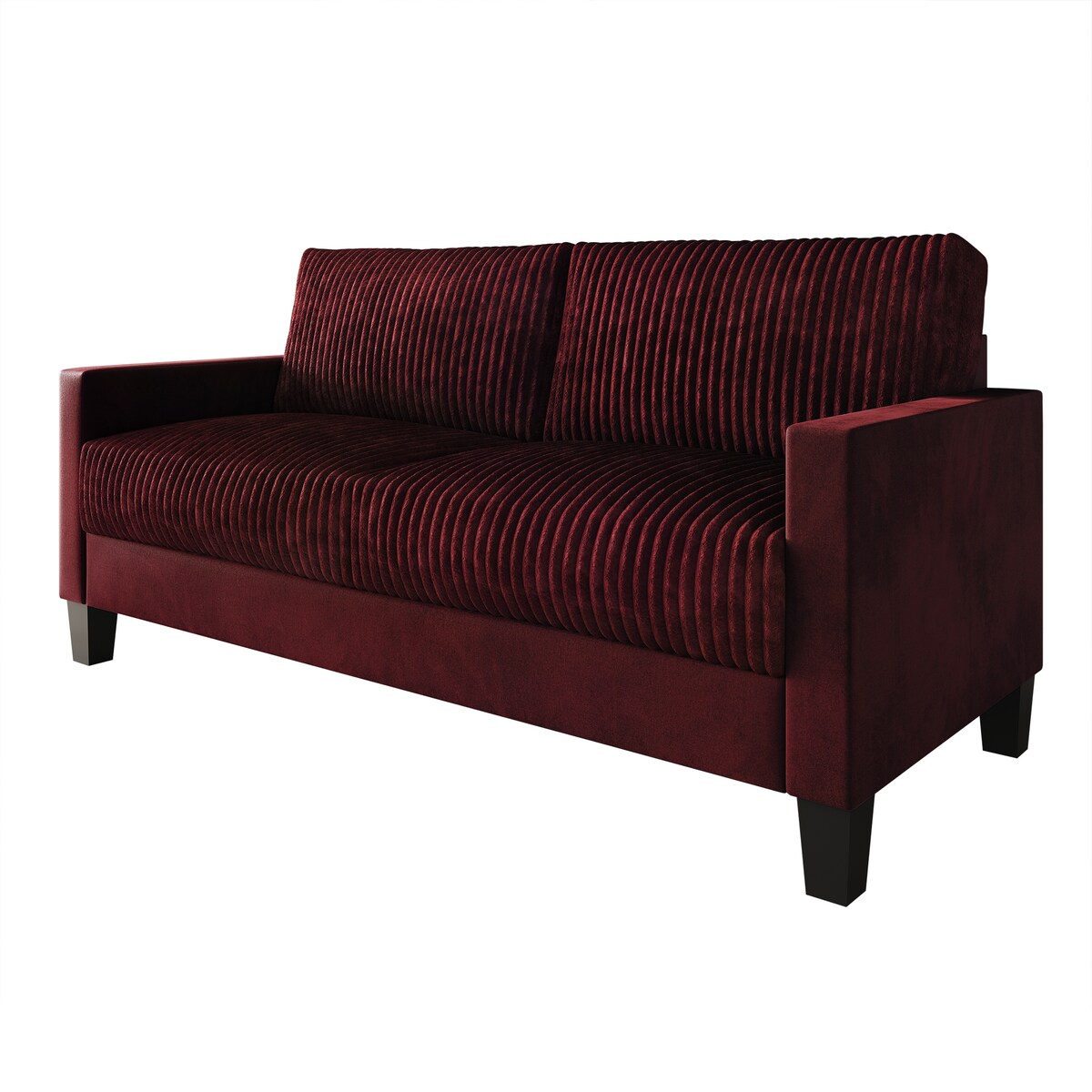 CraftPorch Corduroy Mid-Century Modern Velvet Upholstered Sofa