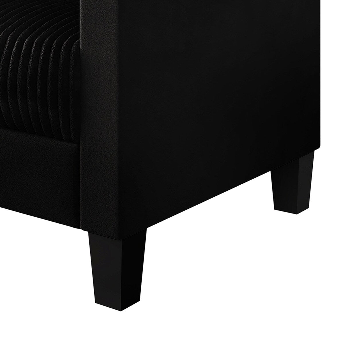 CraftPorch Corduroy Mid-Century Modern Velvet Upholstered Sofa