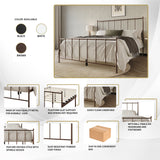 CraftPorch Minimalist Timeless Metal Platform Bed