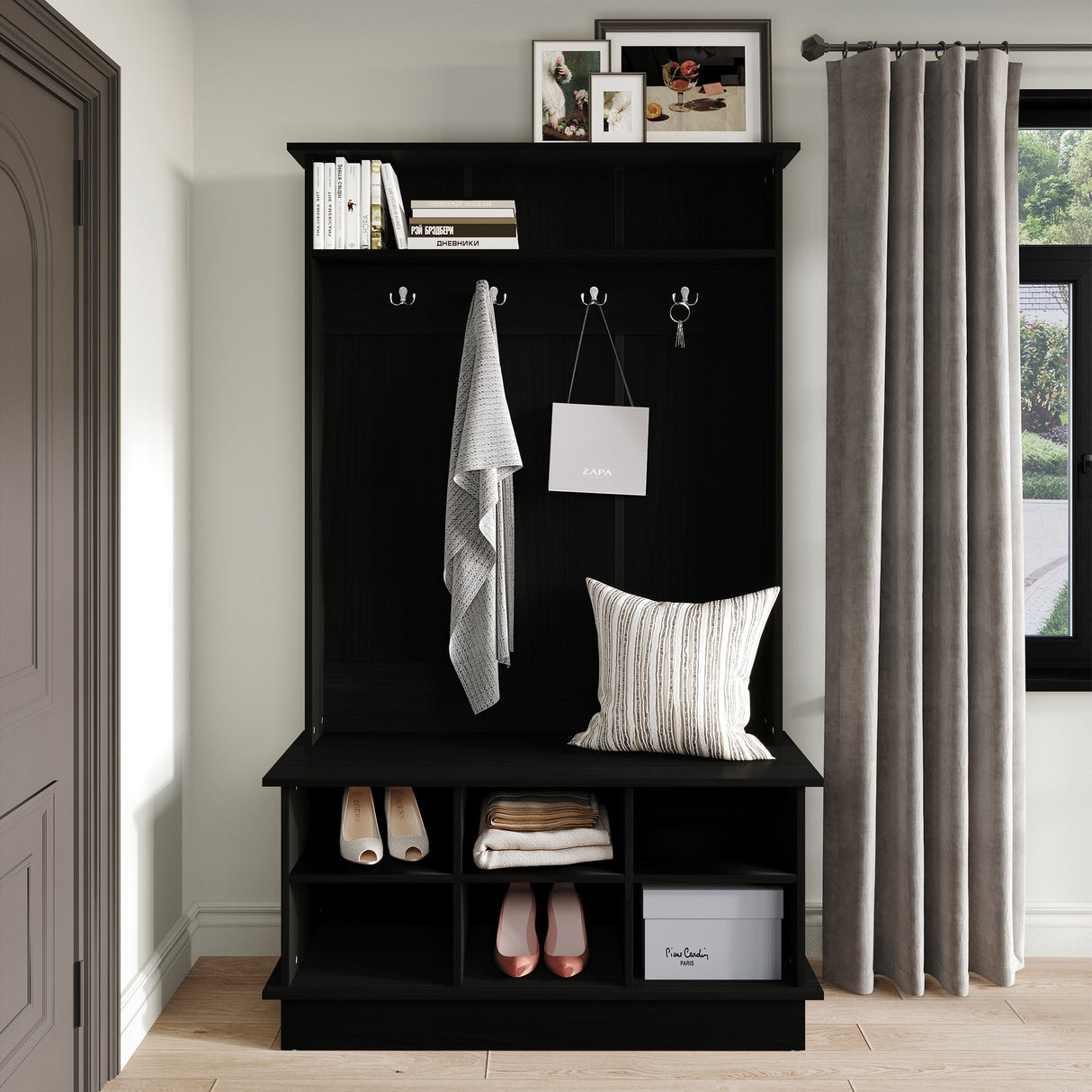 CraftPorch Modern and Contemporary Hall Tree with Storage