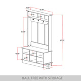 CraftPorch Modern and Contemporary Hall Tree with Storage
