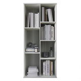 CraftPorch Simple Wooden Seven Cubby Shelves Bookcase