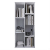 CraftPorch Simple Wooden Seven Cubby Shelves Bookcase