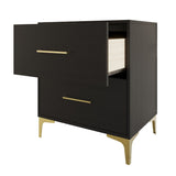 CraftPorch Simple and Stylish 2-Drawers Nightstand