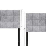 CraftPorch Square Stitching Velvet Upholstered Headboard