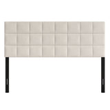 CraftPorch Square Stitching Velvet Upholstered Headboard
