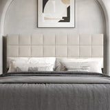 CraftPorch Square Stitching Velvet Upholstered Headboard