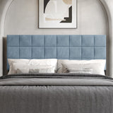 CraftPorch Square Stitching Velvet Upholstered Headboard
