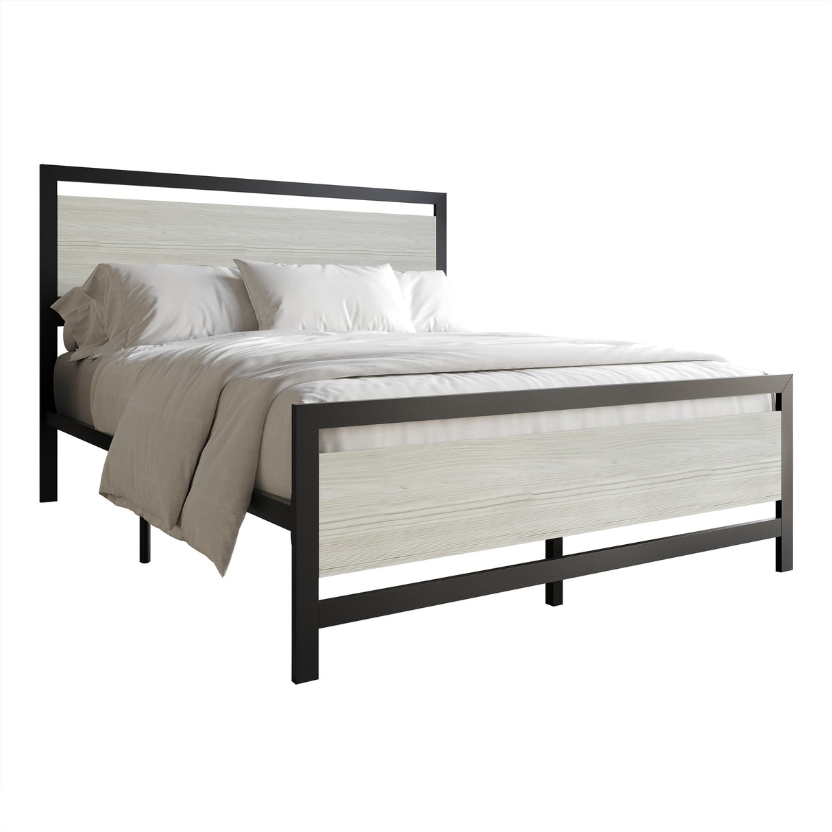 CraftPorch Transitional Metal Platform Bed