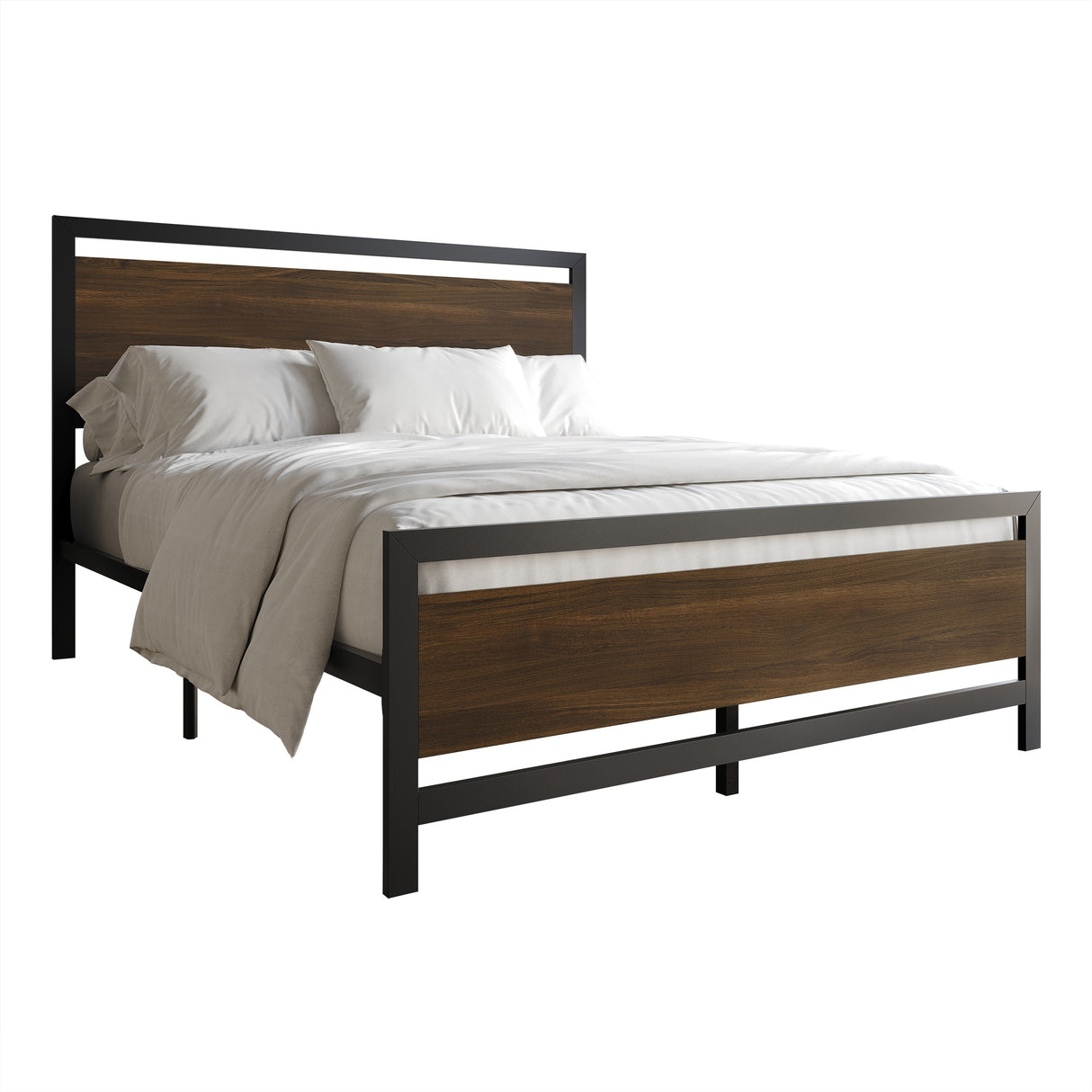 CraftPorch Transitional Metal Platform Bed