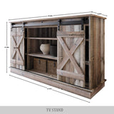 CraftPorch Vintage Style X-shaped TV Stand Console