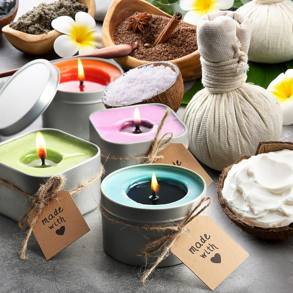 Craftbud 108 Piece Candle Making Kit for Adults & Kids - Full DIY Soy Candle Making Kit with Candle Wax and Supplies