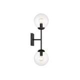 Carson Carrington Henningsvaer 2-light Black Wall Sconce