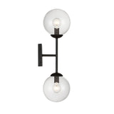 Carson Carrington Henningsvaer 2-light Black Wall Sconce
