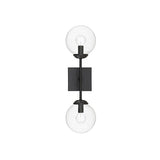 Carson Carrington Henningsvaer 2-light Black Wall Sconce