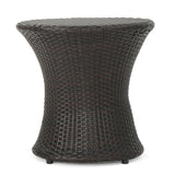 Crawford Outdoor 3-piece Round Wicker Bistro Chat Set by Christopher Knight Home