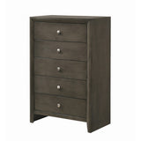 Crawley Mod Grey 5-piece Panel Bedroom Set