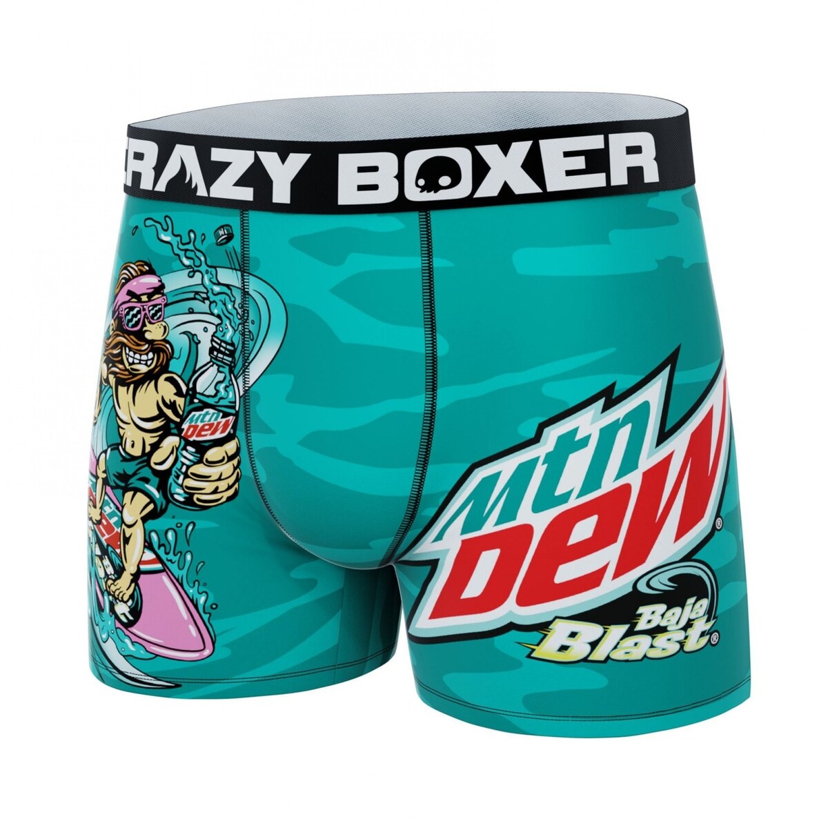 Crazy Boxers Mountain Dew Baja Blast Boxer Briefs In Soda Can