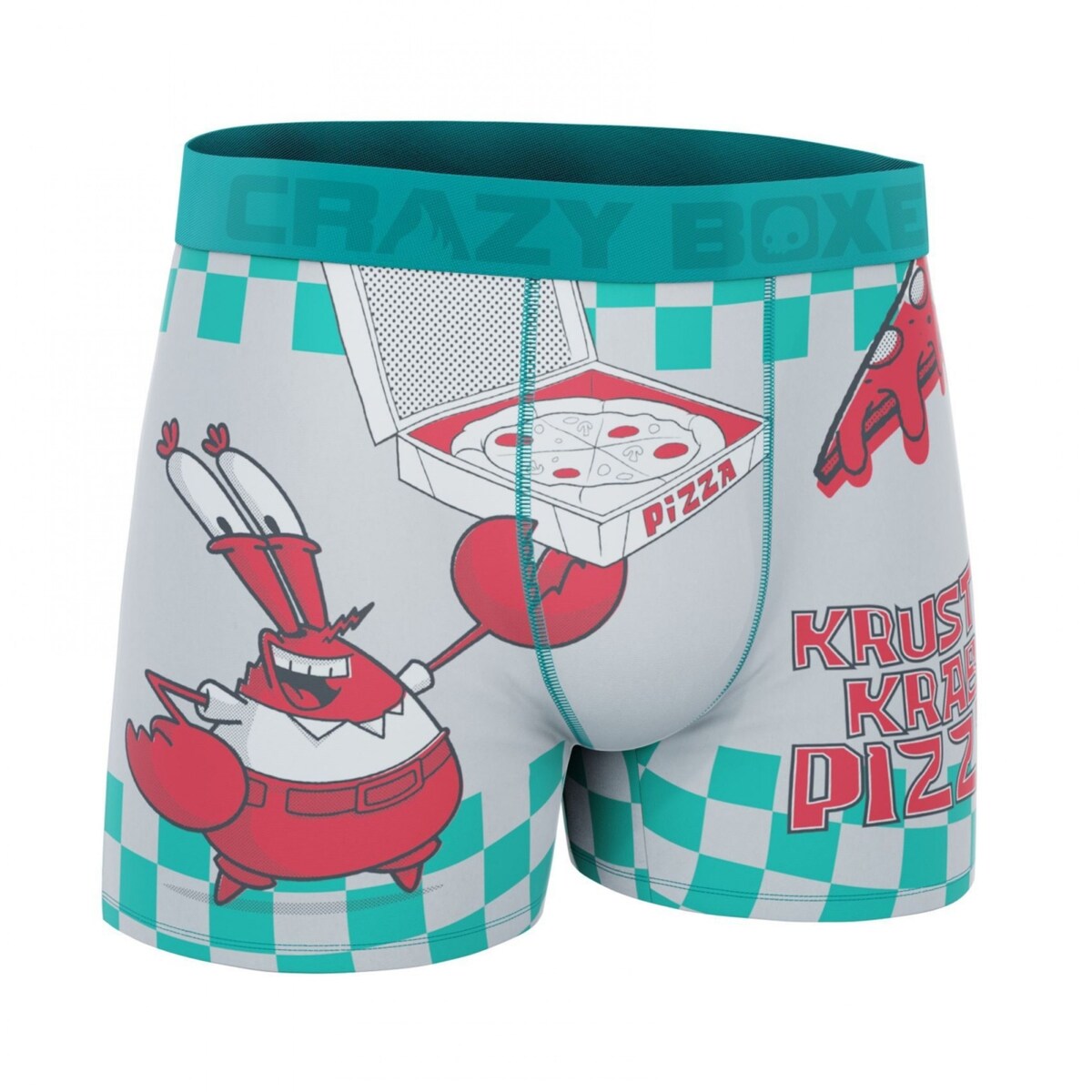 Crazy Boxers Spongebob Squarepants Krusty Krab Pizza Mens Boxer Briefs