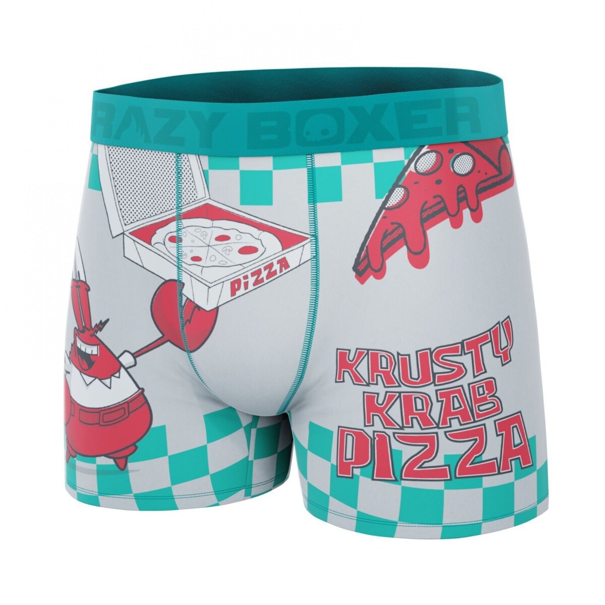 Crazy Boxers Spongebob Squarepants Krusty Krab Pizza Mens Boxer Briefs