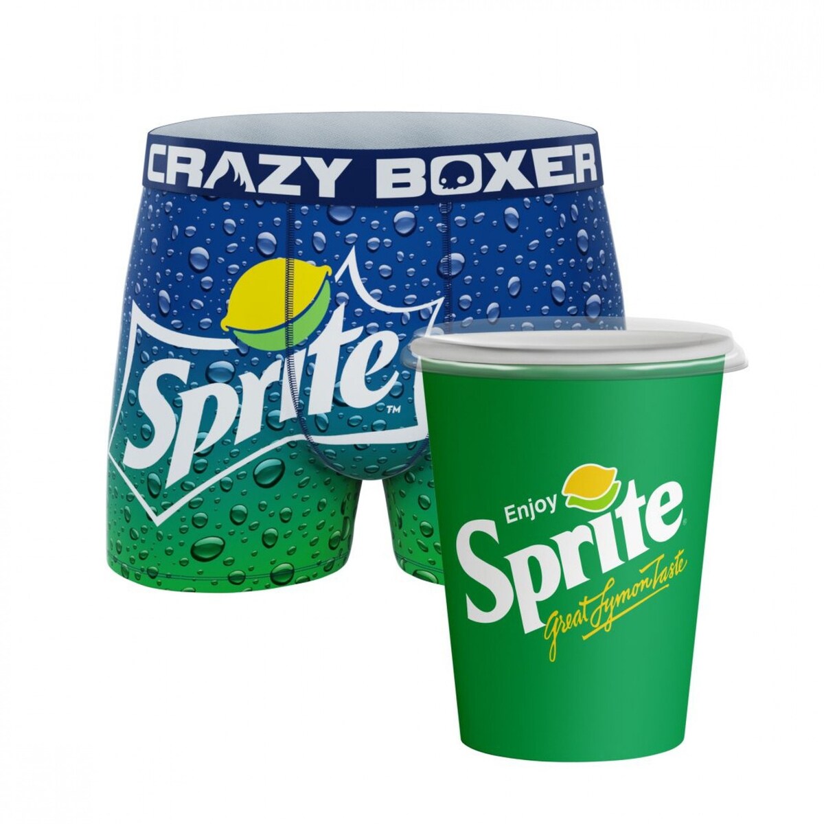 Crazy Boxers Sprite Refresher Boxer Briefs In Soda Cup