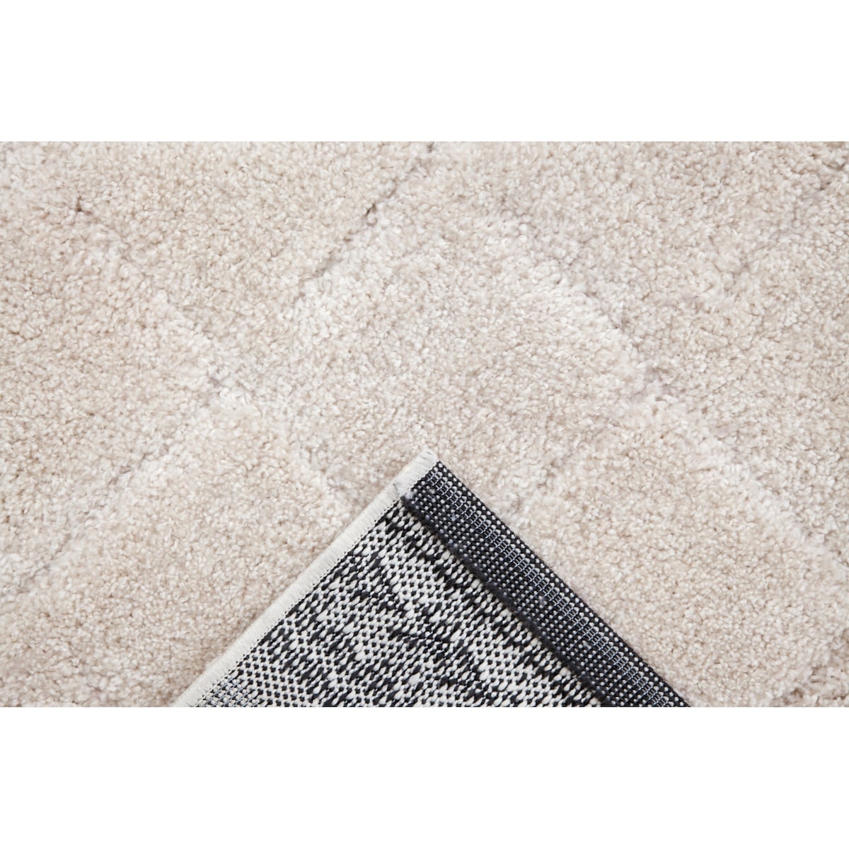 Cream Polypropylene Tufted Area Rug 8x10 - 8' x 10'