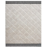 Cream Polypropylene Tufted Area Rug 8x10 - 8' x 10'