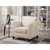 Coaster Company Cream Velvet Arm Chair